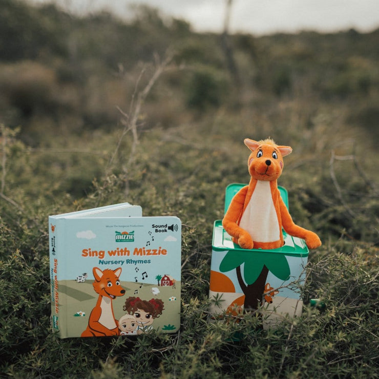 Mizzie The Kangaroo Musical Gift Set With Music Box and SOUND Book for Toddlers